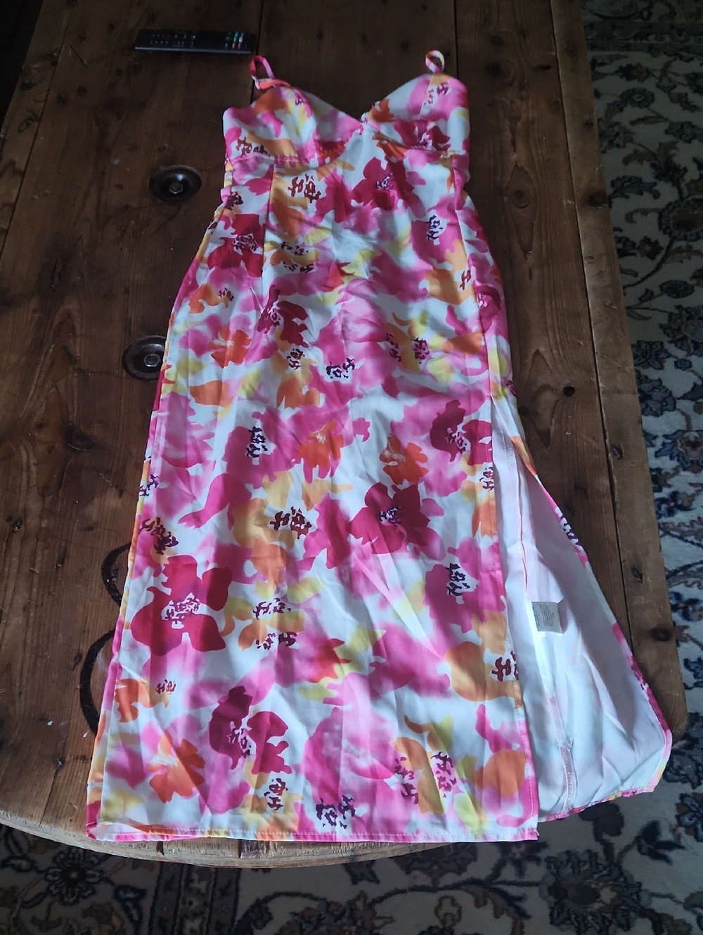 Floral Pink  Maxi Dress